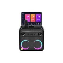 Caixa de Som Joog Karaokê Ikarao Break X2 600w 10,1 2 Microfones sem Fio