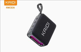 Caixa de som kaidi preto rgb lançamento 10w