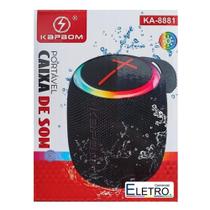 Caixa de som Kapbom portátil KA-8881 Bluetooth led