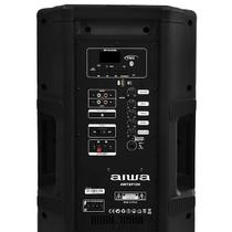 Caixa de Som Karaoke Aiwa AWTSP12K 12" 800 Watts P.M.P.O/USB/FM Bivolt - Preto