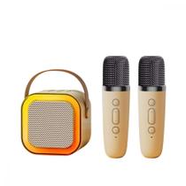 Caixa de Som Karaokê Portátil 2 Microfones XLS Cor:Bege