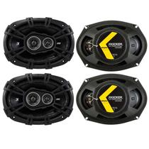 Caixa de Som KICKER DSC69304 6x9" Série DS 3 Vias 4 Ohms Caixa de Som KICKER DSC69304 6x9" Série DS 3 Vias 4 Ohms