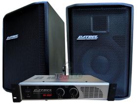 Caixa de som kit 2 passiva 200w 1 potência 300w profissional