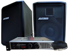 Caixa de som kit 2 passiva 200w 1 potência 300w profissional