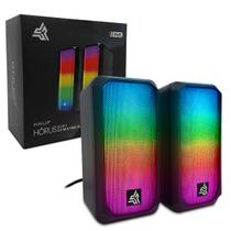 Caixa de Som KNUP Hórus 2.0, 10W RMS, LED RGB, P2 3.5mm - KP-RO810