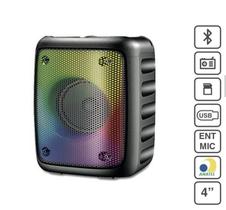 Caixa De Som Led Colorido Bluetooth Suporte Para celular