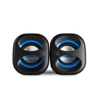 Caixa de Som Maxprint Sound Mix, USB, 3W, Preto/Azul