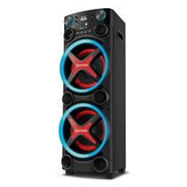 Caixa de Som Mondial Bluetooth 5.3 com Luzes LED 2200W RMS APP Bivolt - TM-2200 Caixa de Som Mondial Bluetooth 5.3 com Luzes LED 2200W RMS APP Bivolt - TM-2200