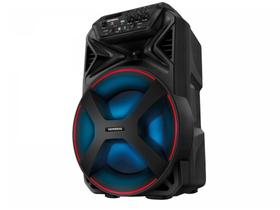 Caixa de Som Mondial Connect Party Plus CM-250 Bluetooth Amplificada Portátil 250W 8” USB