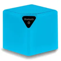 Caixa de Som Multilaser SmarToGO SP308 Azul Cubo Speaker Bluetooth Entrada para Cartão Micro SD