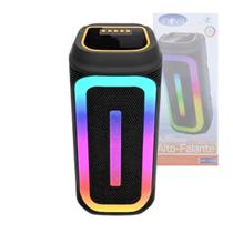 Caixa de Som Multimídia Alto-Falante LED RGB Bluetooth 20W