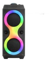 Caixa De Som Multimídia Bluetooth Usb Tws Led Rgb Al 3828 Cor Preto Caixa De Som Multimídia Bluetooth Usb Tws Led Rgb Al 3828 Cor Preto