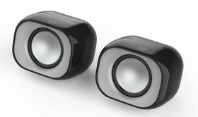 Caixa De Som Multimídia HP DHS-2111 para PC Notebook 6w Mini Preta Conexão USB P2