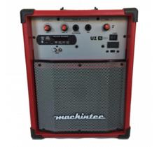 Caixa De Som Multiuso Mackintec Vermelho Uz 15 Usb Bt Fm