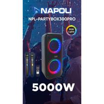 Caixa de Som Napoli Partybox 300 Pro 2MIC/BT/USB