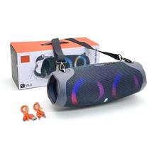 Caixa de Som Original Alça Potente Bluetooth LED RGB Potente Inova