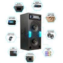 Caixa De Som P/casa Bar Rancho Churrasco ja montada entrada pendrive Bluetooth Radio LE6303C