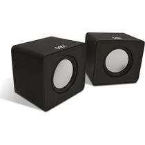 Caixa de Som P/ Computador Speaker Cube Preta 3W USB/P2 - Newex