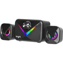 Caixa de som p/ computador speaker mult.rgb usb 5v-11w pt