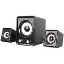 Caixa de Som P/ Computador USB 14W P2/2.1 Subwoofer CONTR