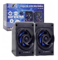 Caixa De Som P2 Usb Com Led Decorativo - Xc-cm-06