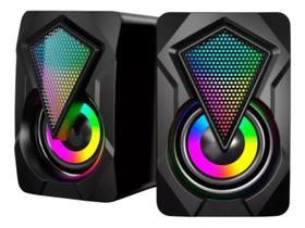 Caixa De Som Para Computador Pc Notebook Tv Projetor Usb 12w Preto - Choki