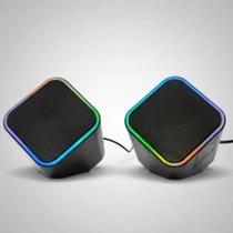Caixa de Som para PC e Notebook 6W P2 USB Auxiliar