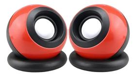 Caixa De Som Para Pc Notebook 6w Knup Kp-601 Cor Vermelho