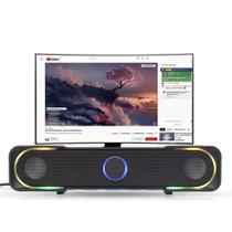 Caixa De Som para PC Notebook TV P2 Soundbar 10W com Led RGB Knup - KP-R0803