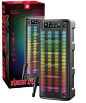 Caixa De Som Paredão Kts 1806 Torre 300w Dc5v Rgb Microfone