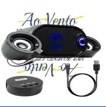 Caixa de Som Pc Notebook com Receptor Bluetooth Knup Kp-6018