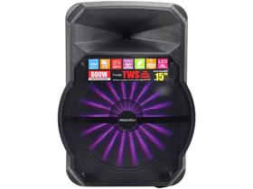 Caixa de Som Polyvox XC 515T Bluetooth Amplificada - Portátil 600W 15” USB com Tweeter