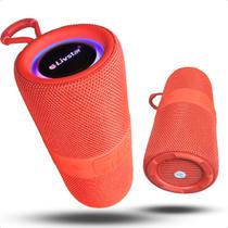 Caixa De Som Portátil 10w Bluetooth Rádio Fm Com Led Rgb Auxiliar Usb Alça Compátivel Com Celulares - Livstar