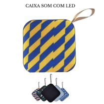 Caixa De Som Portátil 10W Led Recarregável Bluetooth Mochila Viagem Voltagem 110v 220v