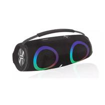 Caixa De Som Portátil 30W Bluetooth Radio Luz Rgb - Booglee