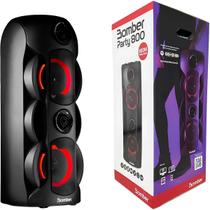 Caixa de Som Portátil Amplificada Bluetooth Karaokê Usb Mic