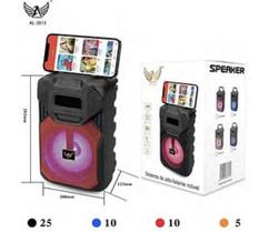 Caixa de Som Portátil AmplifL3813 Bluetooth Usb Fm Cartão Sd Aux Karaokê Entrada Microfone - Altomex