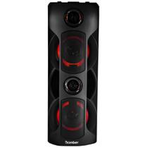Caixa de Som Portátil Bluetooth Bomber Party 800W Led TWS Preta