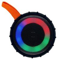 Caixa de som portátil bluetooth c/led ip66 recar. moto/carro
