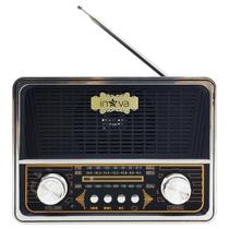 Caixa de Som Portátil Bluetooth e Rádio FM Retrô Vintage