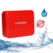 Caixa de som portatil bluetooth IPX7 vermelho - CP2702 HAYOM