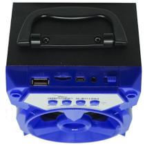Caixa de Som Portátil Bluetooth Mp3 Usb Radio Fm Auxiliar 6w Bh1064 - Azul Caixa de Som Portátil Bluetooth Mp3 Usb Radio Fm Auxiliar 6w Bh1064 - Azul