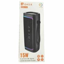 Caixa de som portátil bluetooth rgb 15w onex som-0134 Caixa de som portátil bluetooth rgb 15w onex som-0134