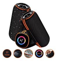Caixa De Som Portátil Bluetooth RGB Resistente a Água Pontente 30W - Peining