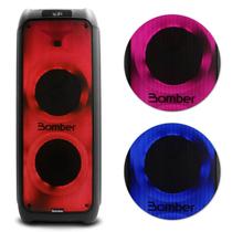 Caixa de Som Portátil Bomber Beatbox 1800 Multi Color 2 Falantes 10” Tweeter 90W Bluetooth USB