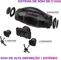 Caixa de Som Portátil BT Aiwa Boombox BBS-01LB 9531-01 Azul