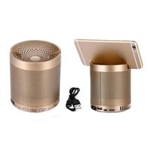 Caixa De Som Portatil Com Bluetooth Usb Q3 - Dourado