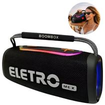 Caixa de Som Portátil Eletro Boombox 50W Grave Forte Bluetooth Presente