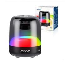 Caixa de Som Portátil Exbom 5W Bluetooth, Rádio FM, Auxiliar, USB e Cartão de Memória Cristal RGB - CS-Q50BT- 4308 - 4308 - CS-Q50BT