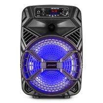 Caixa de Som Portátil Multiuso 200W RMS, Bluetooth, USB, P2, P10, Micro SD, Rádio, TWS, Bass Reflex Frahm - 32262
